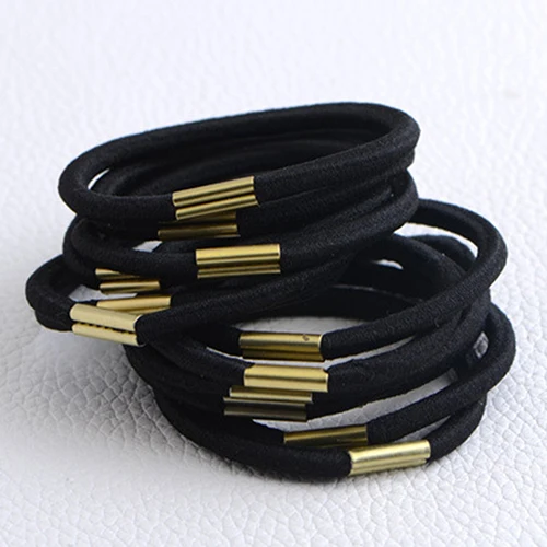 10 шт. черные эластичные резинки для волос девочек|elastic hair ties|hair tiesponytail holder |