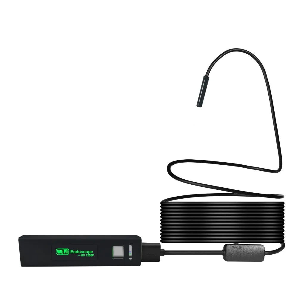 HISEEU IP68 беспроводной Эндоскоп Wi Fi эндоскопия камера HD1200P Змея с 8 светодиодный