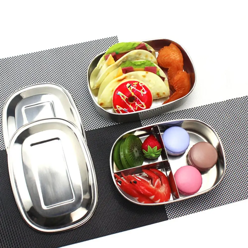 Нержавеющая сталь бенто ланч бокс один/два/три слоя контейнер для еды
