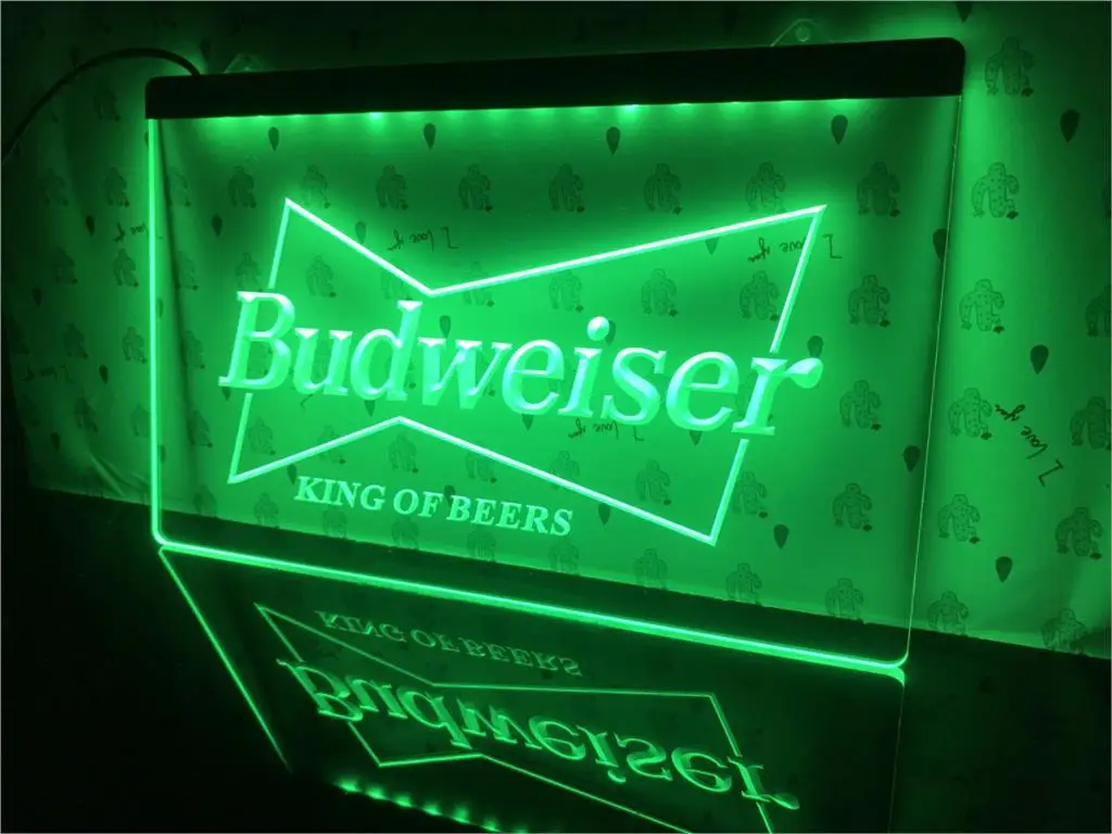 A009 Budweiser King пивной бар Паб Клуб световая реклама знак