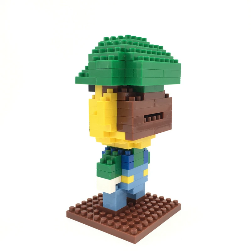 LNO фигурки Большой размер diy HC Супер Марио Йоши модели nanoblock микроконструктор