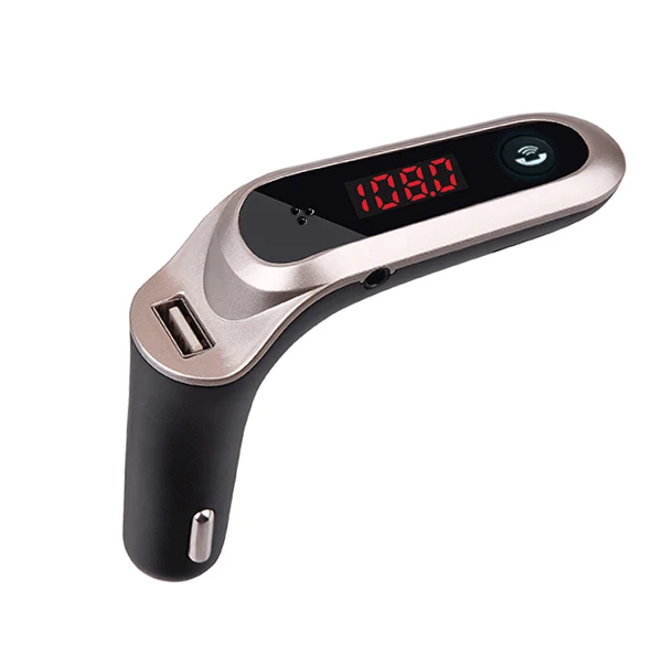 JINSERTA 4-в-1 Hands Free Беспроводной Bluetooth FM передатчик модулятор Автомобильный комплект MP3 плеер SD USB TF ЖК-дисплей автомобильные аксессуары - Название цвета: Gold without BOX