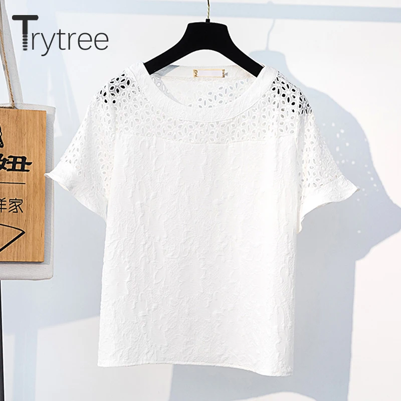 Trytree летний женский комплект из двух предметов повседневный топ с круглым