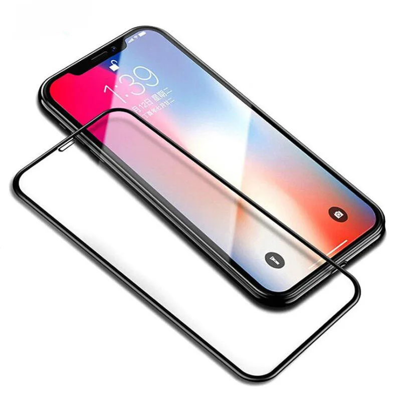 10D закаленное стекло полная защита экрана Защитная пленка для iphone 6 6s 7 8 Plus X XR XS 11 Pro