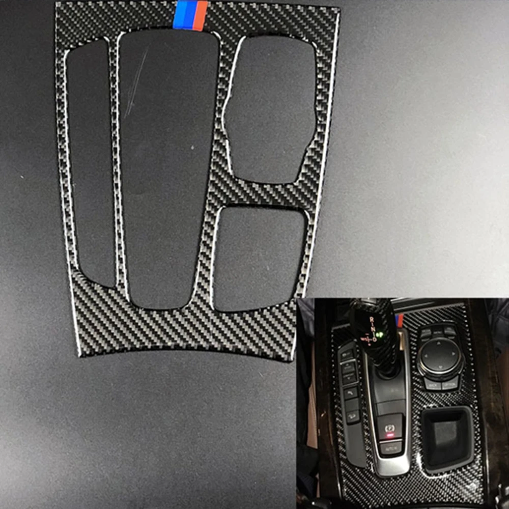Наклейка из углеродного волокна на панель шестерни автомобиля для BMW X5 X6 F15 F16 2014