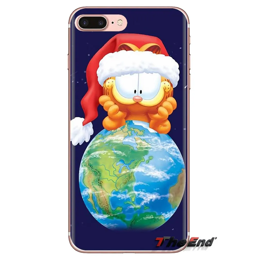 Soft Transparent Skin Cover For Xiaomi Redmi 4A S2 Note 3 3S 4 4X 5 Plus 6 7 6A Pro Pocophone F1 Take a BERRY Break Garfield Cat |