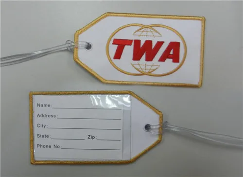 Золотая бирка для сумок TWA Airlines | Автомобили и мотоциклы
