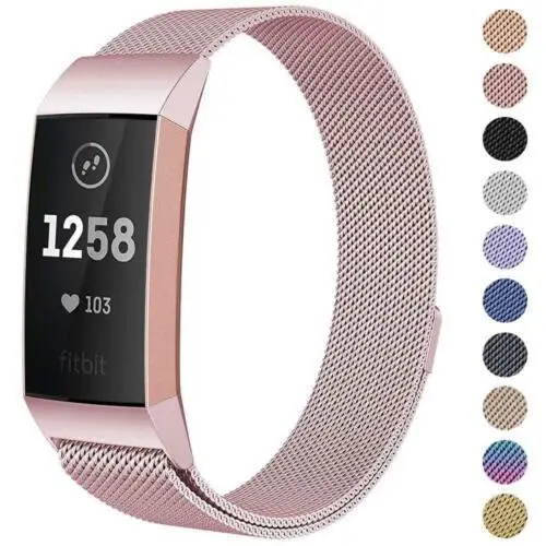 EastVita для Fitbit Charge 3 Замена ремешка Миланская лента из нержавеющей стали Магнит r60