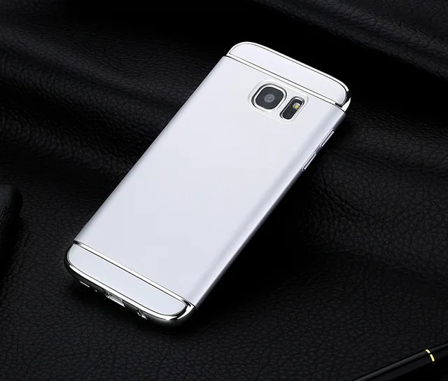 Sillver Роскошная жесткая Накладка со съемными вставками Fundas чехол для samsung Galaxy A3 A5 A7 J1 J3 J5 J7 Prime S6 S7 край S8 S8 плюс Чехол - Цвет: Sillver