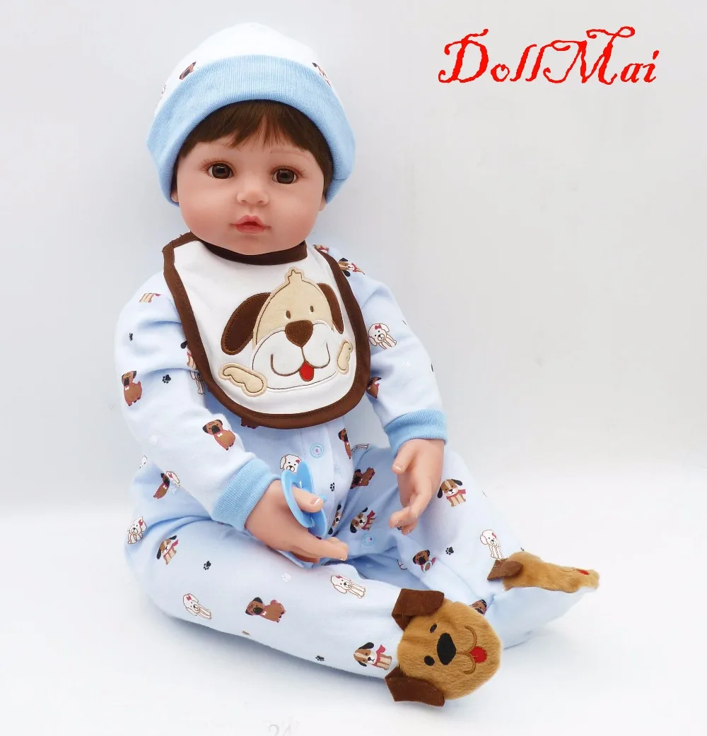 Bebe boy reborn dolls 24 &quotМягкие силиконовые виниловые куклы ручной работы babies для