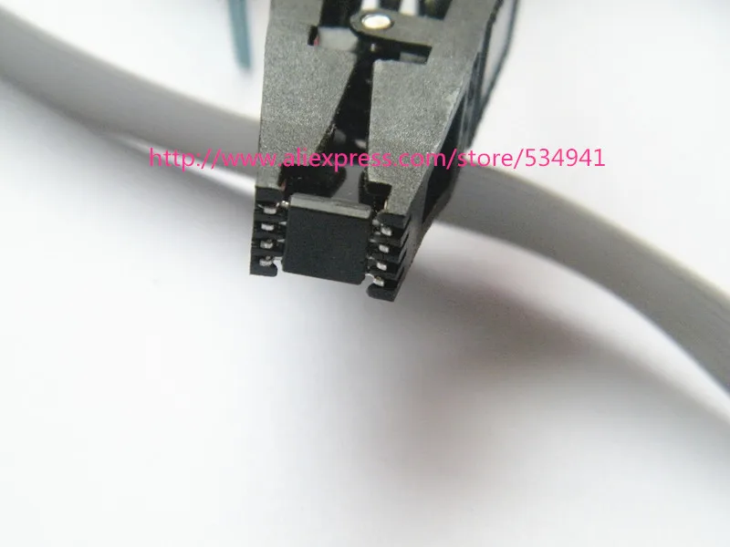 Широкая Золотая игла soic8 sop8 тестовый зажим для eeprom flash clipFor TL866ii plus/TL866CS/A EZP2010/2013 RT809F/H адаптер программист