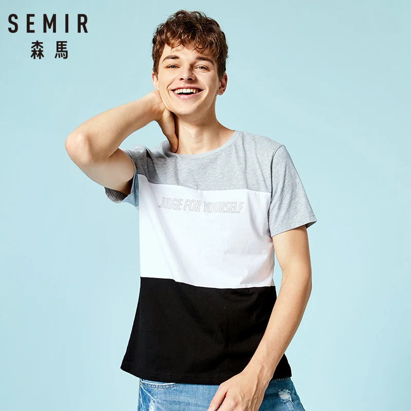 SEMIR футболка Студенческая Забавные футболки с короткими рукавами мужские