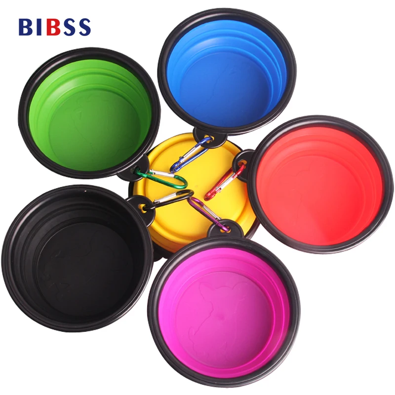 Силиконовые миски для кормления собак и кошек складные Складные Емкости сухого