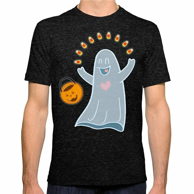  Футболка дешевой цене Экипаж шеи Для мужчин Повседневное короткие Happy Halloween!