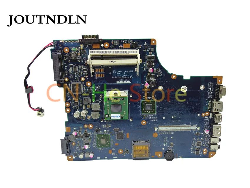 JOUTNDLN для ноутбука TOSHIBA Satellite L500D L505D материнская плата LA 4971P L19 K000087420 ddr2 Бесплатная