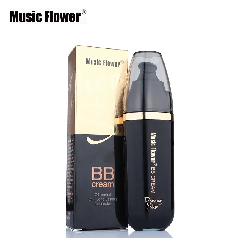 Music Flower 3 цвета полный охват уход за кожей лица BB крем макияж консилер натуральный кремово-Водонепроницаемый, Длительное Действие, база под макияж тональный крем