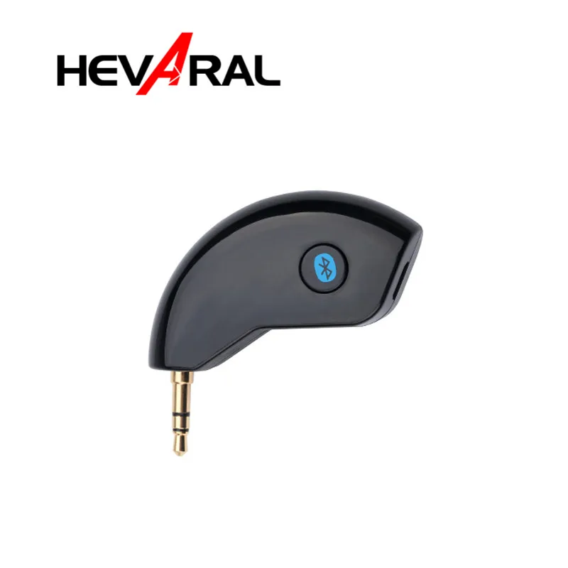 

Hevaral автомобильный bluetooth-приемник 3,5 мм AUX стерео аудио Музыка Bluetooth приемники Handsfree с микрофоном для динамика беспроводной адаптер