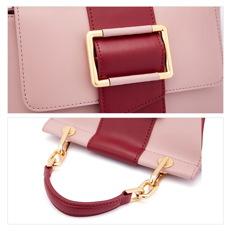 Сумка EMINI HOUSE с металлической квадратной пряжкой роскошные сумки женские