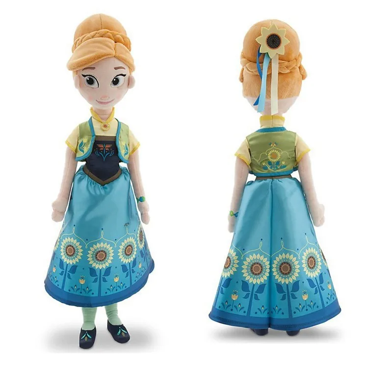Игрушки Disney холодная принцесса новая версия 40 50 см игрушки Анна и Эльза
