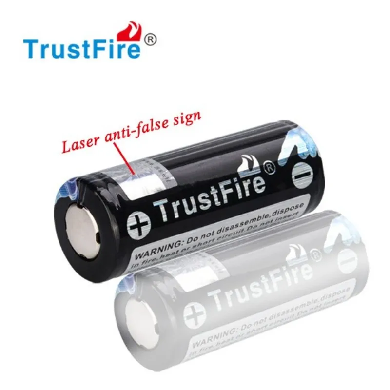 TrustFire 26650 3 7 V 4000mAh литий-ионный аккумулятор высокой емкости с PCB защитой для