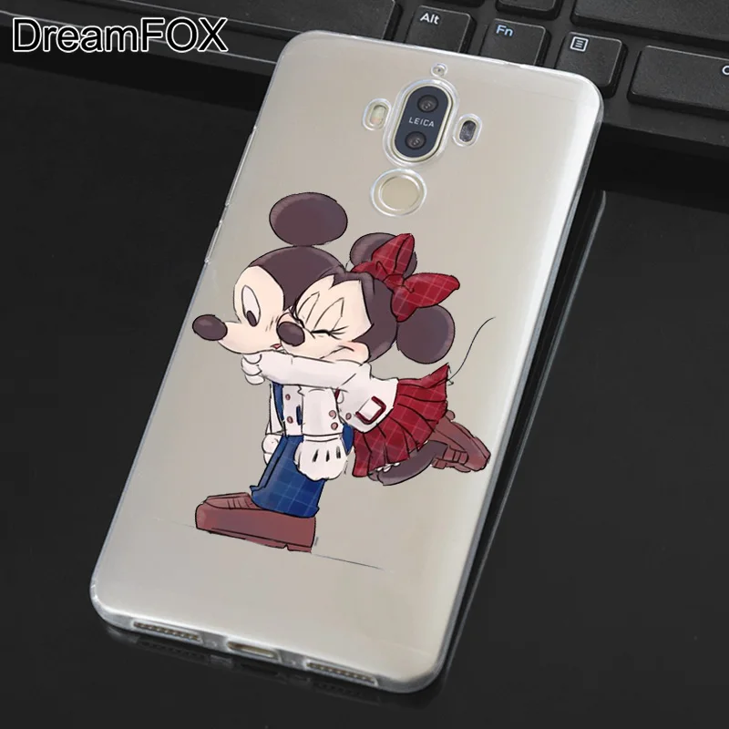 DREAMFOX L018 с Микки Маусом Минни Мягкий ТПУ силиконовый чехол-накладка для huawei