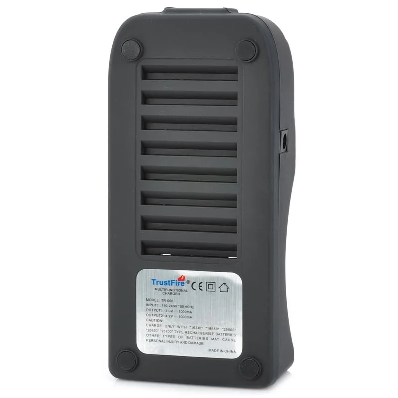 TrustFire быстрое зарядное устройство с двумя слотами многофункциональное для