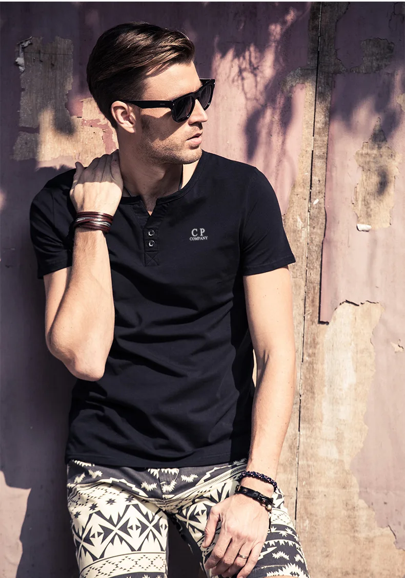 Мужская футболка с коротким рукавом Повседневная хлопковая Футболка большого