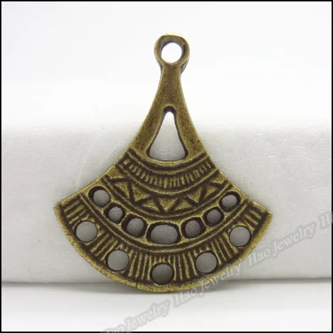 40 шт винтажные Подвески веер Кулон Античная бронза подходят браслеты ожерелье