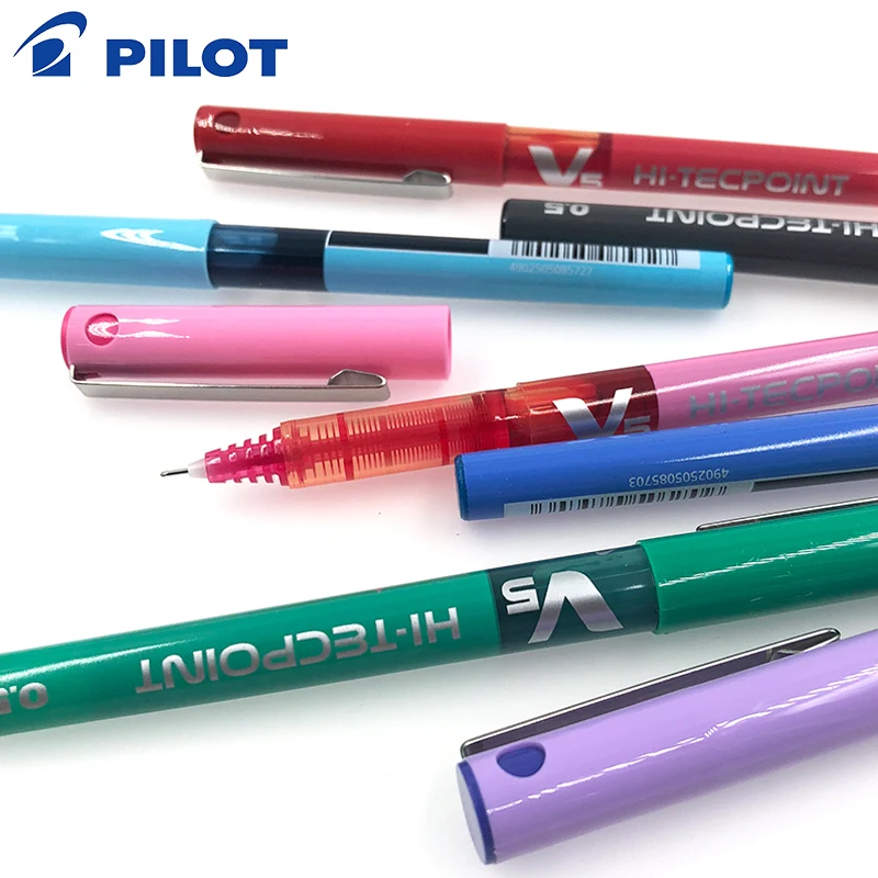 12 шт./лот оптовая продажа Япония Pilot V5 шариковая ручка с жидкими чернилами