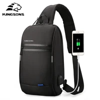 kingsons hot chest bag new anti thief crossbody bag water repellent shoulder bags 10 inch ipad fashion bags