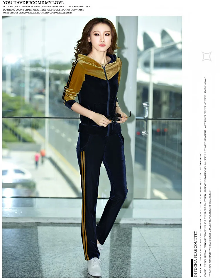 Женский спортивный костюм оверсайз зимний женский комплект одежды 2016