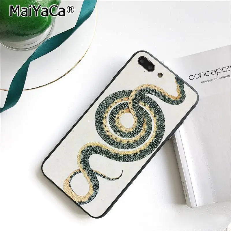 A10 MaiYaCa ручная змея Цветок Змея Живопись чехол для телефона для iphone 11 Pro 11Pro Max 6S 6plus 7 7plus 8 8Plus X Xs MAX 5 5S XR - Цвет: A10