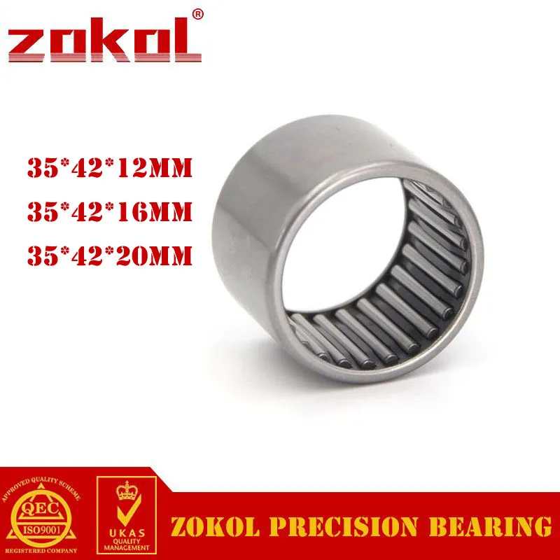 Подшипник ZOKOL HK3512 HK3516 HK3520 игольчатый роликовый подшипник 35*42*12 мм 35*42*16 35*42*20 мм|bearing