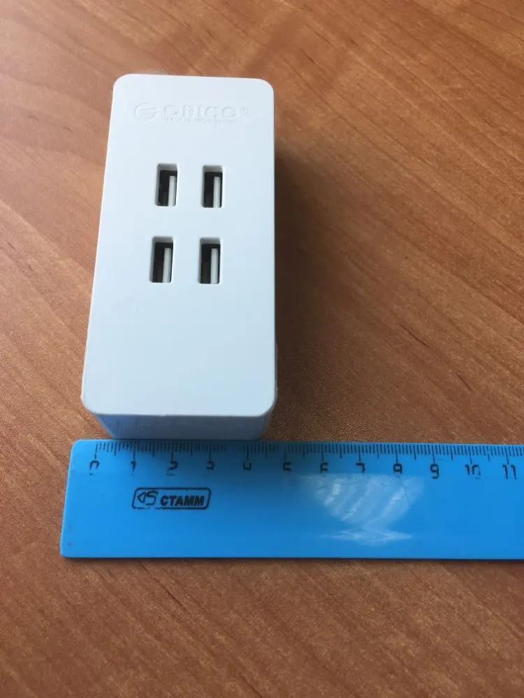ORICO DCV-4U 4 PortsUSB зарядное устройство мини умное зарядное устройство 5V2. 4A* 4 макс. Выход 20 Вт настольное зарядное устройство US/EU/UK/AU