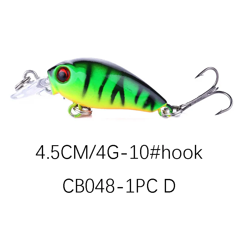15pcs/lot 4g Crankbait Fishing Lure set swimbait hard bait Minnow Wobblers Bionic Artificial bait Mini Crazy Crank Lure minnow