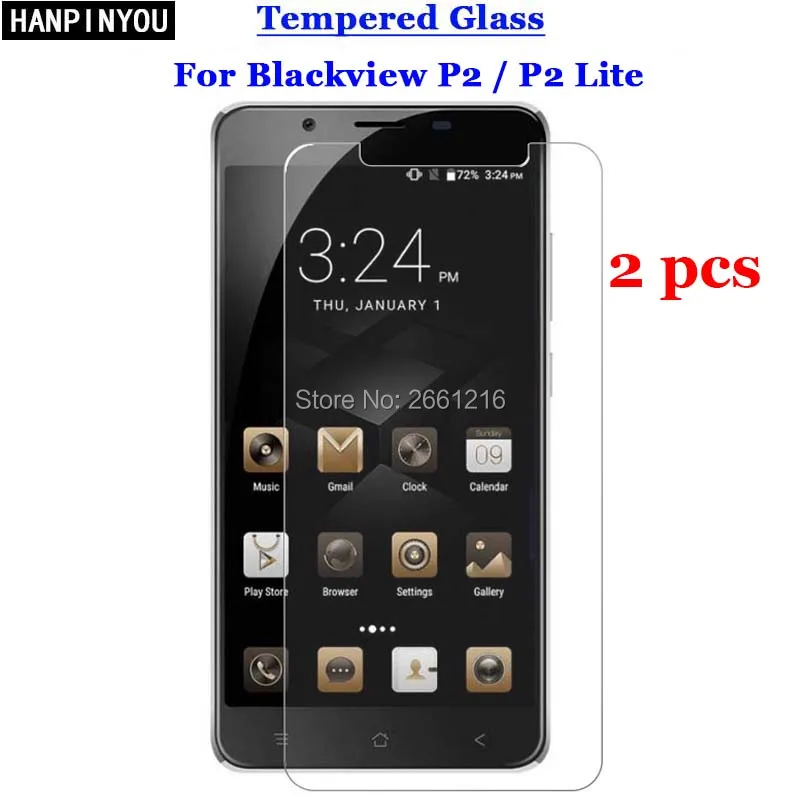 

2 шт./лот для Blackview P2 Lite закаленное стекло 9H 2.5D Премиум Защитная пленка для экрана для Blackview P2 5,5"
