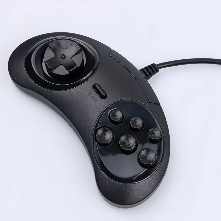 Новинка 2017 популярный классический проводной игровой контроллер Sega с 6 кнопками
