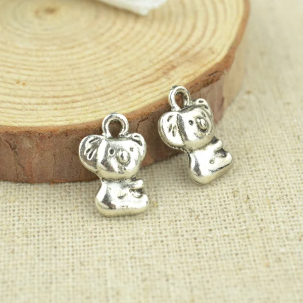 Посеребренные подвески в виде медведя 2304 25 шт./лот 16*10 мм|bear charm|be charmsilver bear charms |