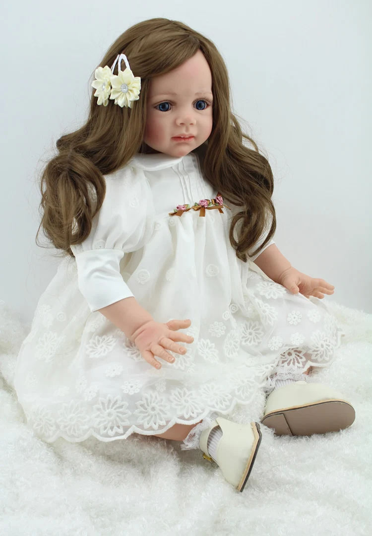 Высокое качество reborn dolls shop 24 дюйма 60 см Силиконовые настоящие детские игрушки