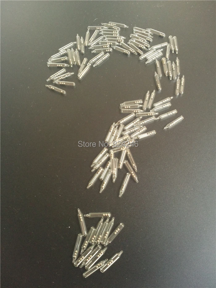 JYJ 20pcs 3mm 4mm 5mm Rattles Shake Attract  soft baits Jig Fishing Glass Rattles tube glass Tie fly Tying tube