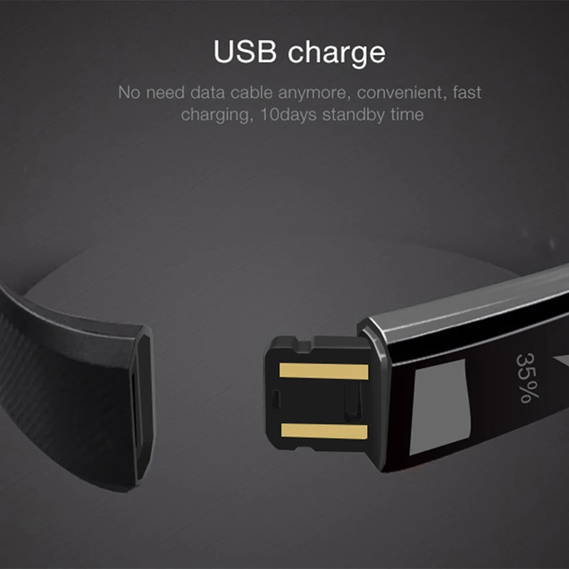 ID115PLUS Смарт Polsbandjes Фитнес браслет Hartslag трекер Smartband Водонепроницаемый Фитнес браслет FitBits