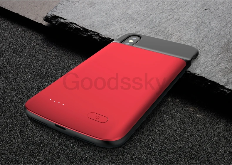 Для iPhone 6 6s 7 8 Plus чехол для зарядного устройства для iPhone X XS Max XR тонкий силиконовый резервный блок питания зарядное устройство задняя крышка аудио