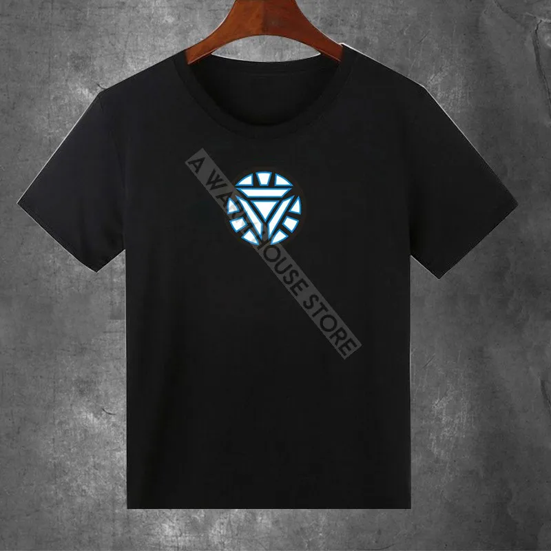 H032 Неоновая одежда для вечерние светящиеся Cotillon детские светящиеся топы Мужские футболки светодиодный светящаяся одежда женский светильник костюмы Звуковое управление реквизит - Цвет: H032