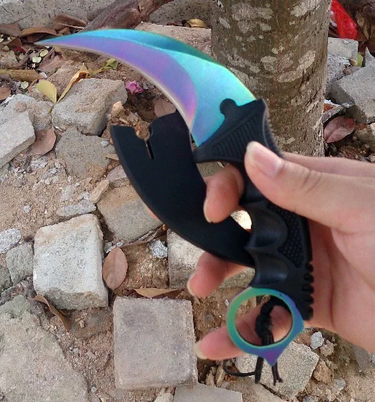 CS Go ма 4019 Karambit исчезают нож Counter Strike csgo коллекционные кемпинг охотничий ручной