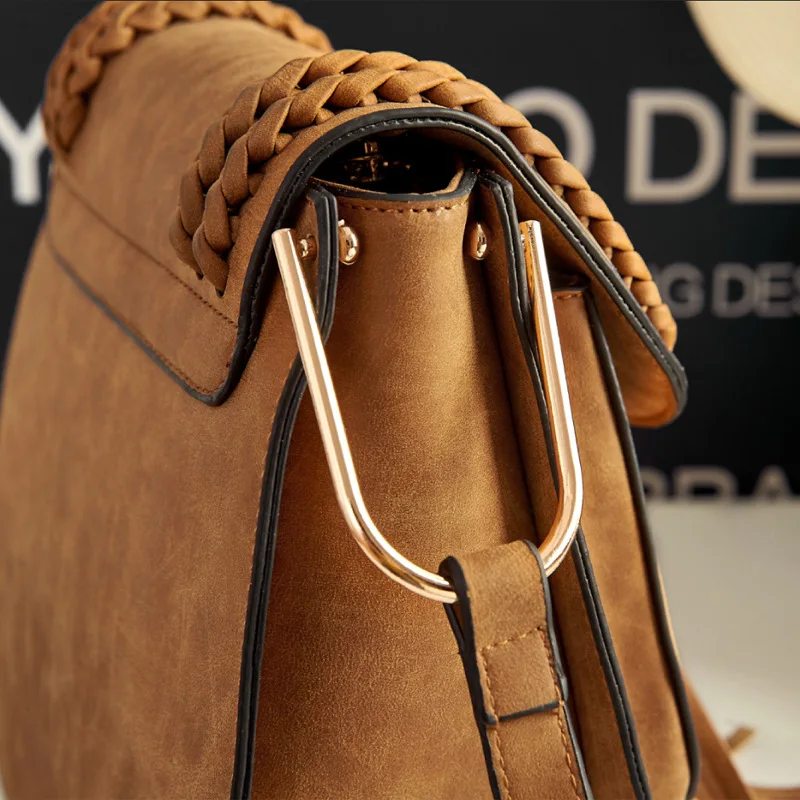 Сумка седло MIWIND TBB656 винтажная женская сумка мессенджер с кисточками|bag with tassels|bags