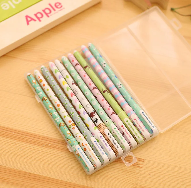 

10pcs kawaii animal colorful Gel Pen set kawaii stationery Caneta for writing gift School Office Supply Escolar Papelaria