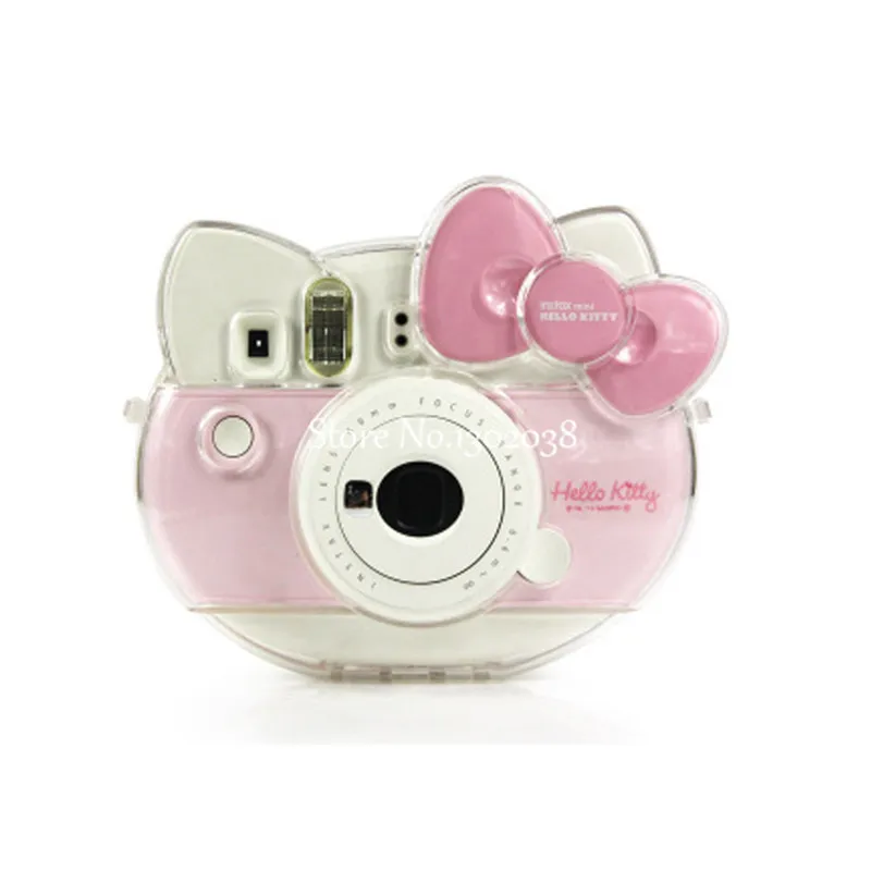 Чехол для камеры Fujifilm Instax Mini Kitty прозрачный чехол из искусственной кожи с
