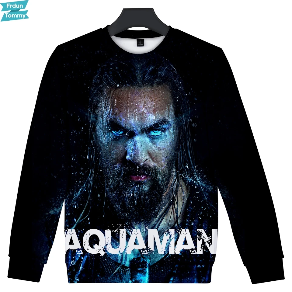 Новый 3D Aquaman 2018 фестиваль зимний Свитшот без капюшона модный Забавный свитшот для