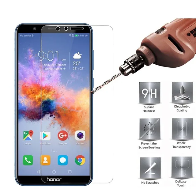 Baixin закаленное стекло для Huawei honor 7X 10 9lite ультра тонкий 9H 2.5D защита экрана|Защитные