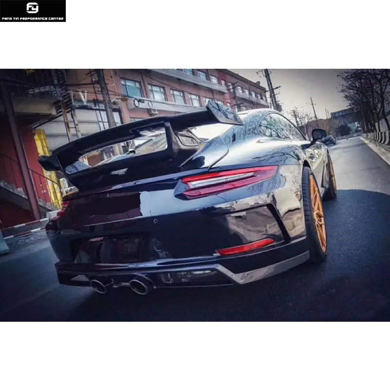 911 991,2 GT3 Стиль переднего бампера для заднего бампера боковые юбки задний спойлер для Porsche 911 Carrera 991,2 GT3 стиль кузова автомобиля Комплект 16-18
